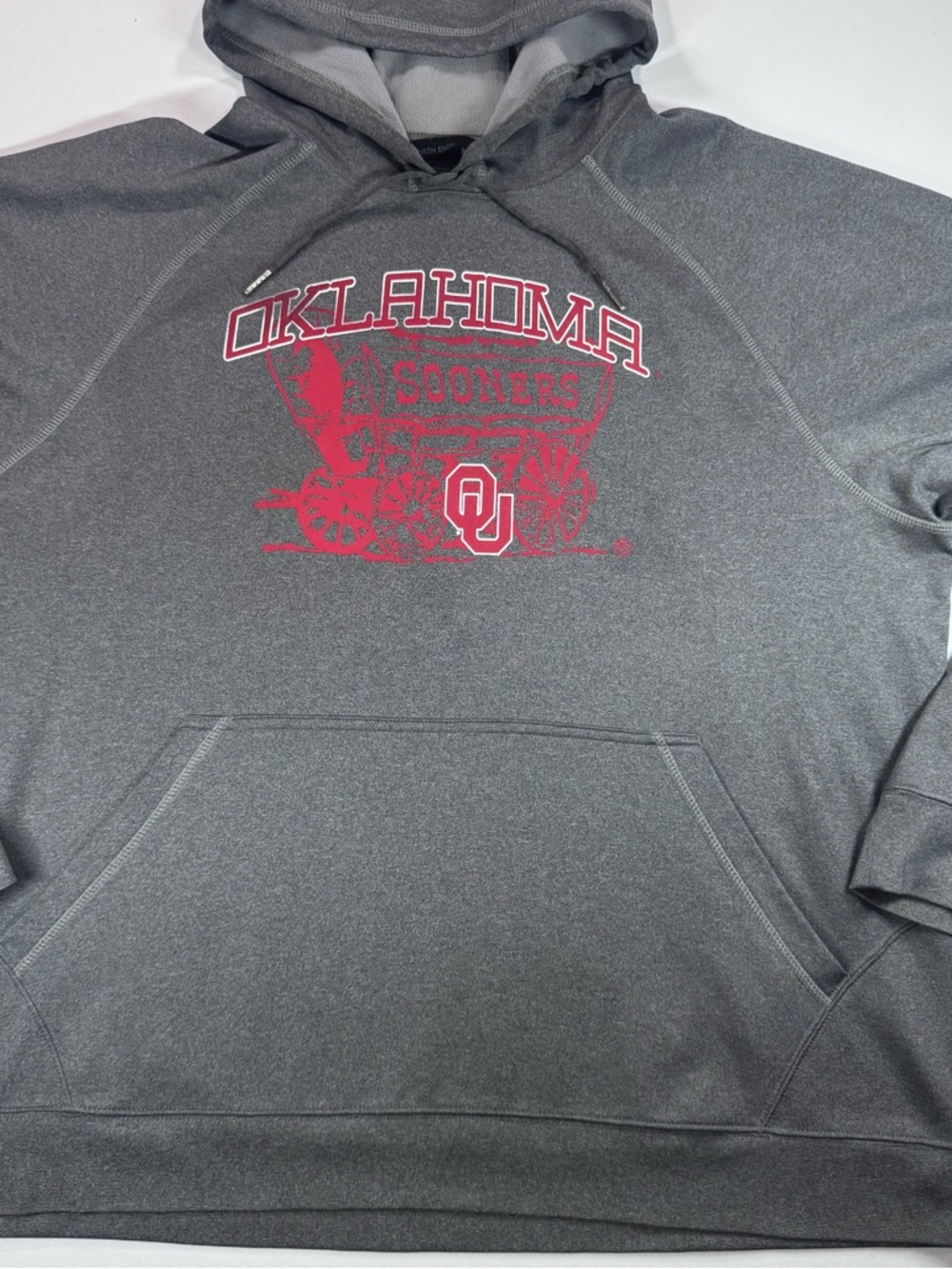 NORTH END Oklahoma Sooners Charcoal Gray Pullover Hoodie,XXL